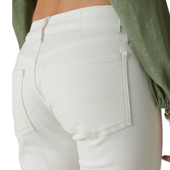 Lucky Brand Women’s Sweet Mid Rise Flare Ultimate Stretch Jeans White Size 14 - Picture 3 of 5